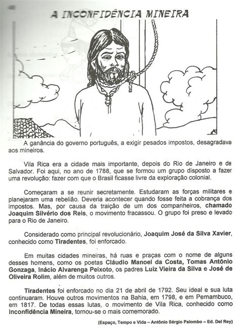 Mas tiradentes acabou sendo condenado , em 21 de abril de 1972 ele foi enforcado e. 24 Atividades sobre Tiradentes para Imprimir - Online ...