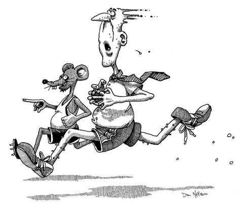 Rat Race Drawing By Dan Nelson Fine Art America