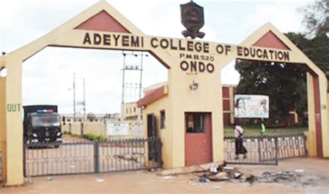 adeyemi college of education ondo state aceondo 2017 2018 3rd batch nce admission list