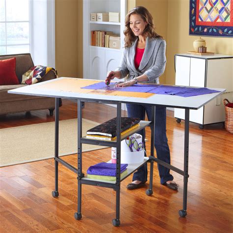 Sullivans 38431 Home Hobby Craft Cutting Table 36x60 Inches Adjustable