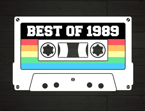 Best Of 1989 Retro Cassette Tape Gráfico Por Nicetomeetyou · Creative