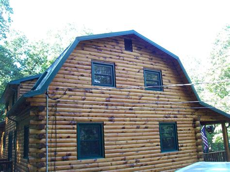 Replacement Windows New Windows And Door On Beautiful Log Cabin In