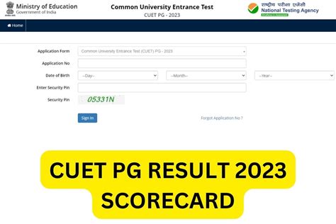 Cuet Nta Nic In PG Result 2023 Declared CUET PG Scorecard Link