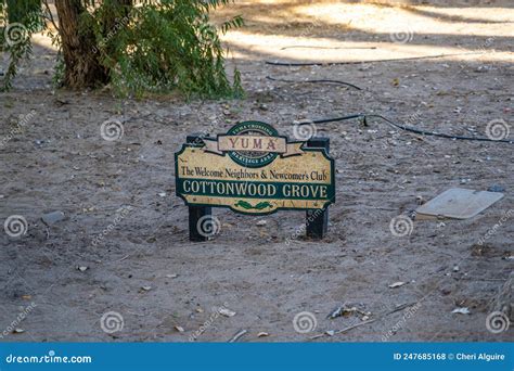 An Entrance Road Going In Yuma Arizona Editorial Stock Photo Image