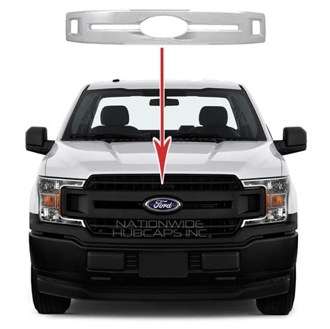 2018 2020 Ford F150 Xl Chrome Snap On Grille Overlay Full Grill Cover