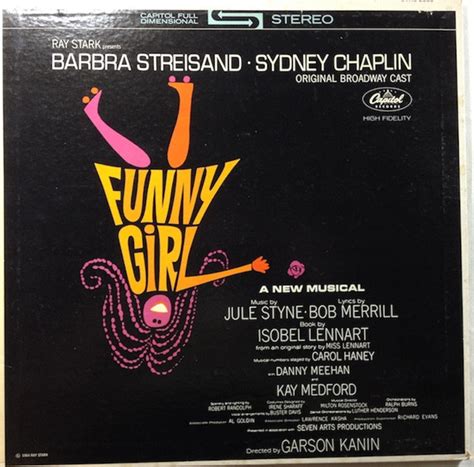 barbra streisand sydney chaplin funny girl original broadway cast 1964 gatefold vinyl