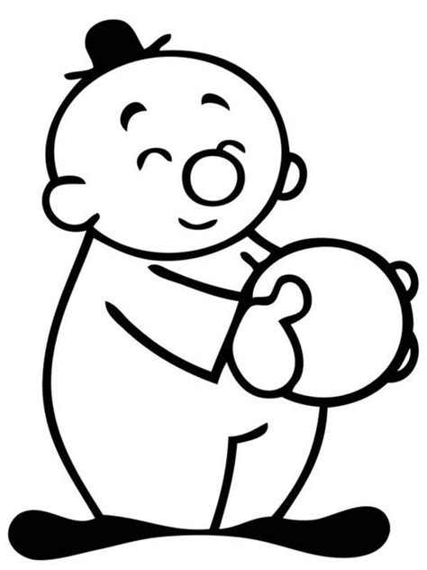 Bumba Bumbalu Holding A Ball Coloring Pages Batch Coloring Coloring