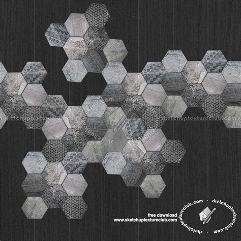 Hexagonal Tile Texture Seamless 18110
