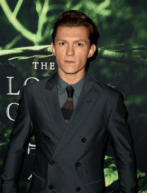 Tom is gracing the april 2021 cover of british gq and was photographed by ab + dm. Tom Holland In Emporio Armani - Lost City Of Z LA Premiere ...