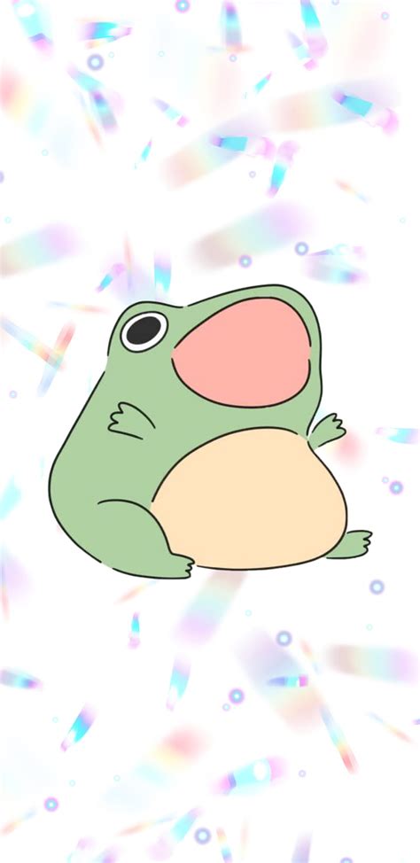 Frog Aesthetic Chubby Frog Cute Froppy Holographic Kawaii Hd