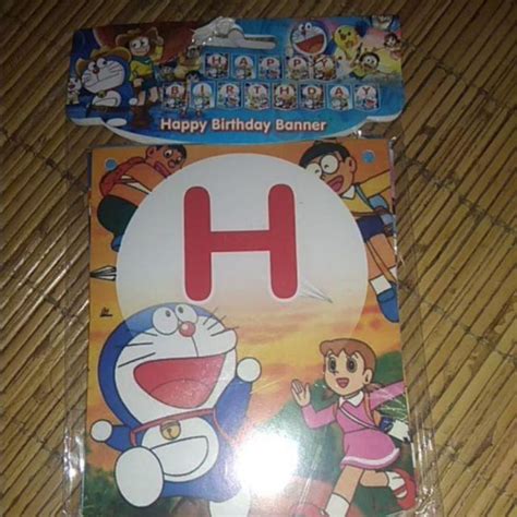 Banner Doraemon Happy Birthday Lazada Indonesia