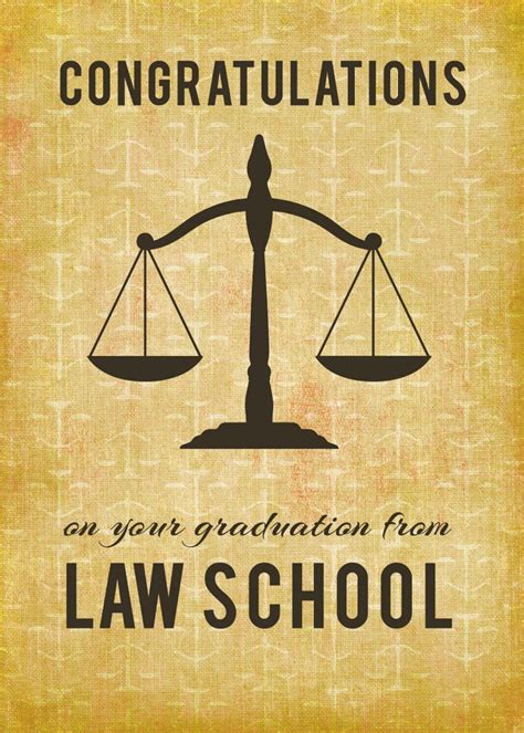 Law School Graduation Congratulations Scale Of Jus Card Zazzle In