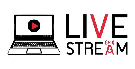 Laptop Live Stream Logo 2285863 Vector Art At Vecteezy