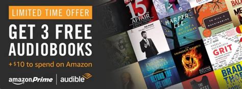 Prime Exclusive Audible 3 Month Free Trial 10 Free Amazon Credit