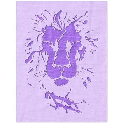 Lion Stencil Stencil Stop