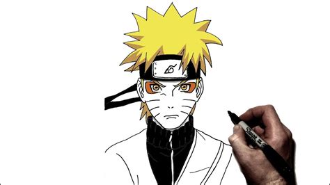 How To Draw Naruto Sage Mode Step By Step Naruto Youtube