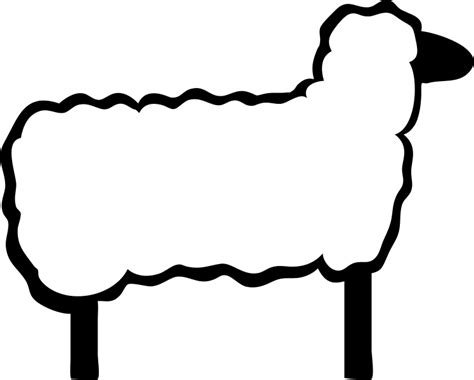 Sheep Clipart Outline Sheep Outline Transparent Free For Download On