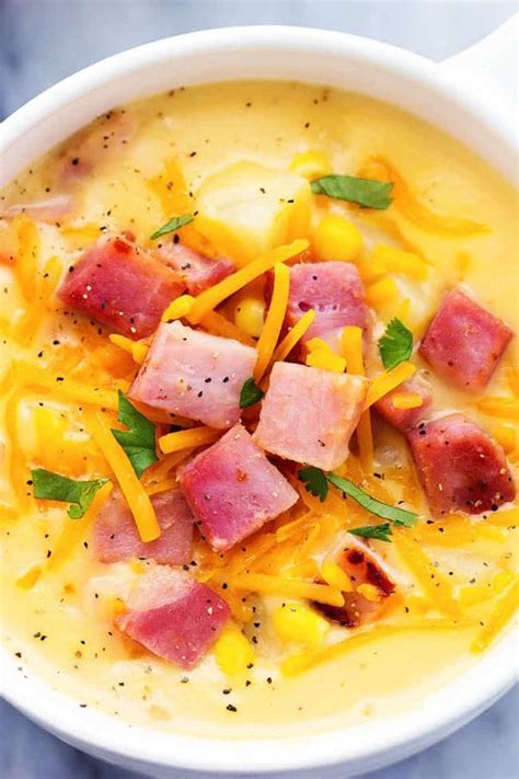 1 tablespoon olive oil 2 medium carrots, cut into 1/4 inch pieces 1 medium onion, chopped 2 garlic cloves, crushed with garlic press 1. Ham and Potato Cheddar Soup | The Recipe Critic