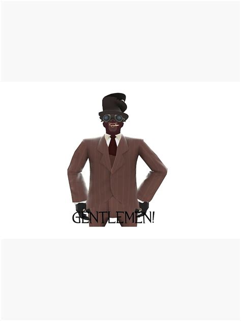 Tf2 Gibus Spy Gentlemen Zipper Pouch By Gibuscentral Redbubble