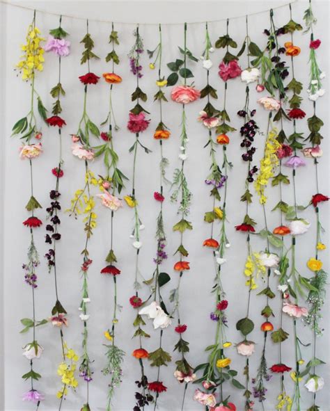 Flower Wall Garlands Are Trending On Pinterest And You Can Diy Your Own