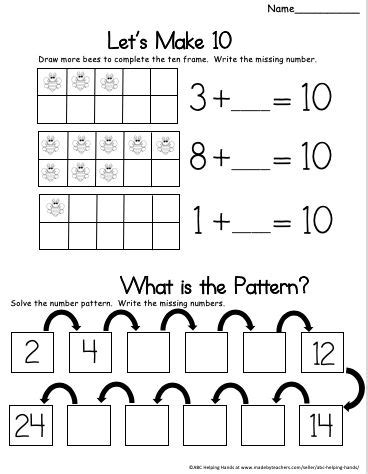 pin   kindergarten math worksheets