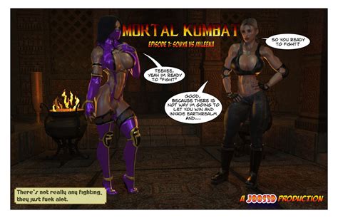 Mortal Kombat Sonya Vs Mileena Futa Comic By Joos3dart
