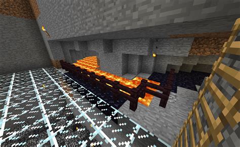 Detail Nether Brick Fence Your Lava Pools For Safety Minecraft