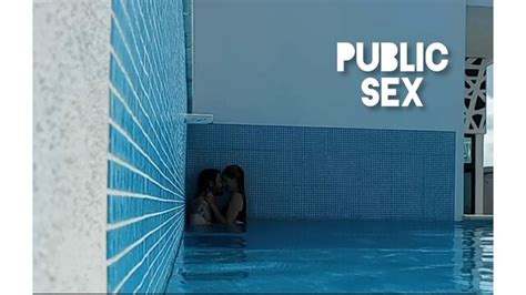 Sneaky Pool Fuck Real Public Sex