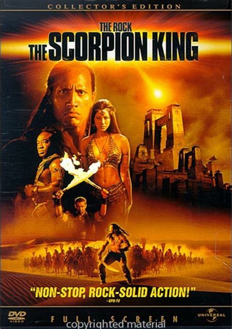 Scorpion King The Fullscreen Dvd 2002 Dvd Empire