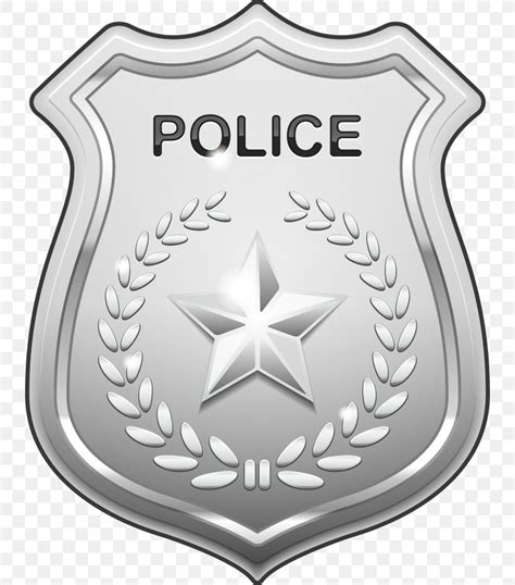 Police Officer Badge Clip Art Png X Px Police Badge Black And White Brand Cartoon