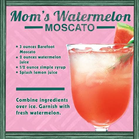 moscato wine mixed drinks