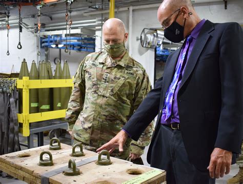 Army Materiel Command Four Star General Visits Crane Army To Review