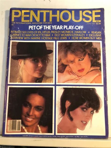 PENTHOUSE MAGAZINE JUNE 1981 A Adult Nude Centerfold Girls Pet