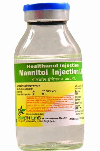 Diuretic Drugs  Mannitol 20 Inj. I.P. Manufacturer from SangliMiraj