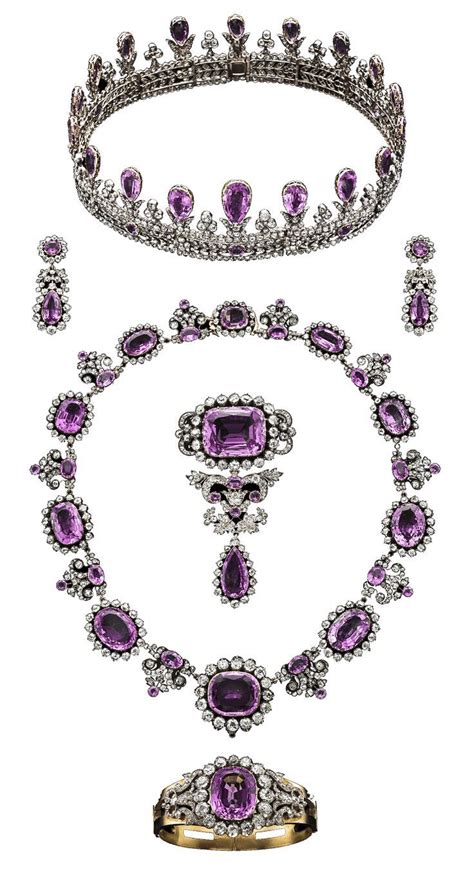 Prussia The House Of Hohenzollern Royal Pink Topaz Parure Early 19th