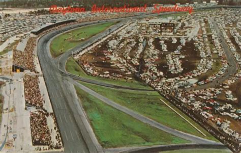 Vintage Postcard 1960s Aerial View Of Daytona International Speedway