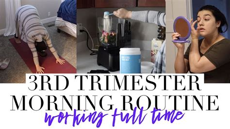 Pregnant Morning Routine Working Full Time Youtube