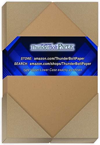 150 Brown Kraft Fiber 80 Cover Paper Sheets 4 X 6 4x6 Inches