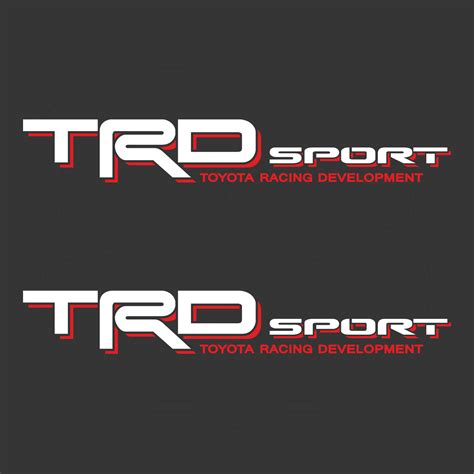 Trd Sport Toyota Racing Development Decals Decal County
