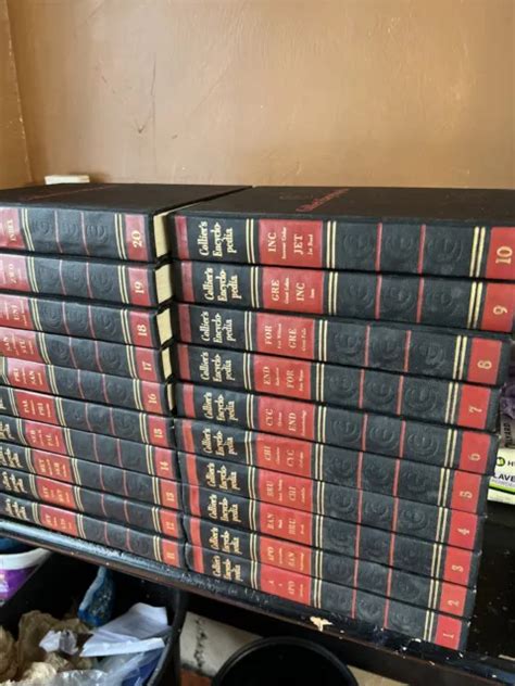 Vintage 1960 Colliers Encyclopedia Complete 20 Volume Set 6500 Picclick