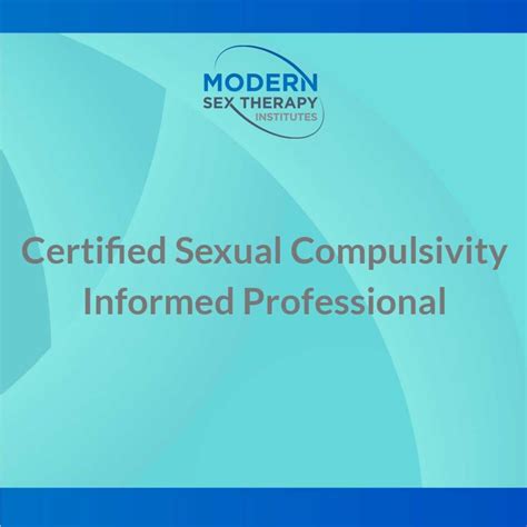 Sex Therapy Certification Modern Sex Therapy Institutes