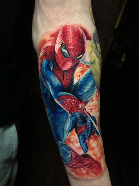 Spiderman Tattoo By Roman Limited Availability At Redemption Tattoo