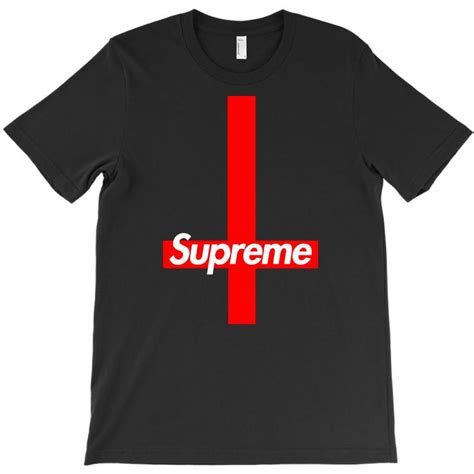 M price:7⃣9⃣€ vhb neu und ungetragen original. Custom Upsidedown Cross Supreme T-shirt By Designbyz ...
