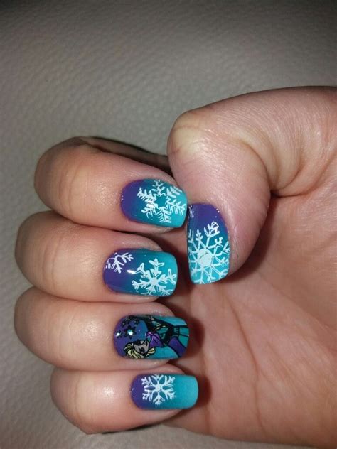 Frozenelsa Nails Elsa Frozen Nails Beauty Finger Nails Elsa From