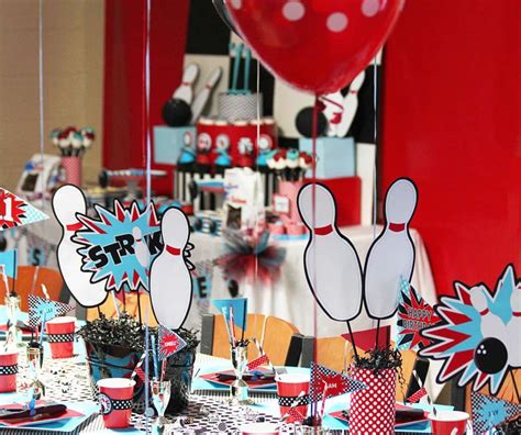 bowling party birthday party ideas with images bowling party bowling party decorations