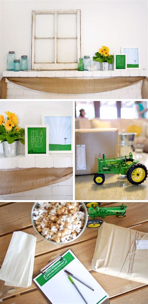 These cheerful and silly looking barnyard friends look as great on the farm party decorations as they do n the party favors and table ware. Farm Boy Baby Shower Ideas & Baby Gear Essentials | Boy ...