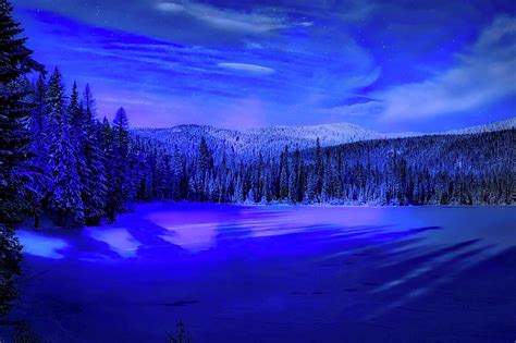 Magical Winter Evening Photograph By Lynn Hopwood