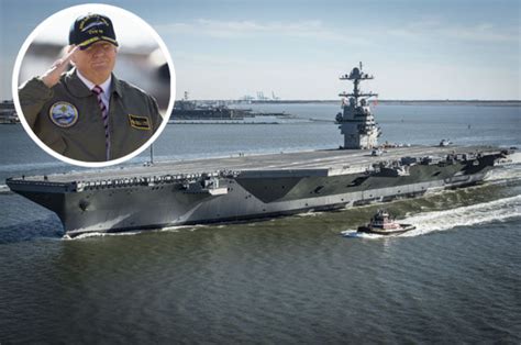 Donald Trump Speaks As Aircraft Carrier Uss Gerald R Ford Commissioned