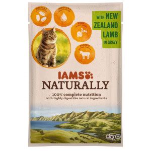 Enthalten unsere mitarbeiter haben es uns zum lebensziel. Iams Naturally Adult Lamm in Soße 85 Gramm Katzenfutter