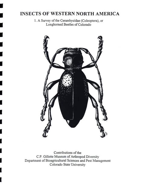 insects of western north america volume 1 a survey of the cerambycidae coleoptera or long